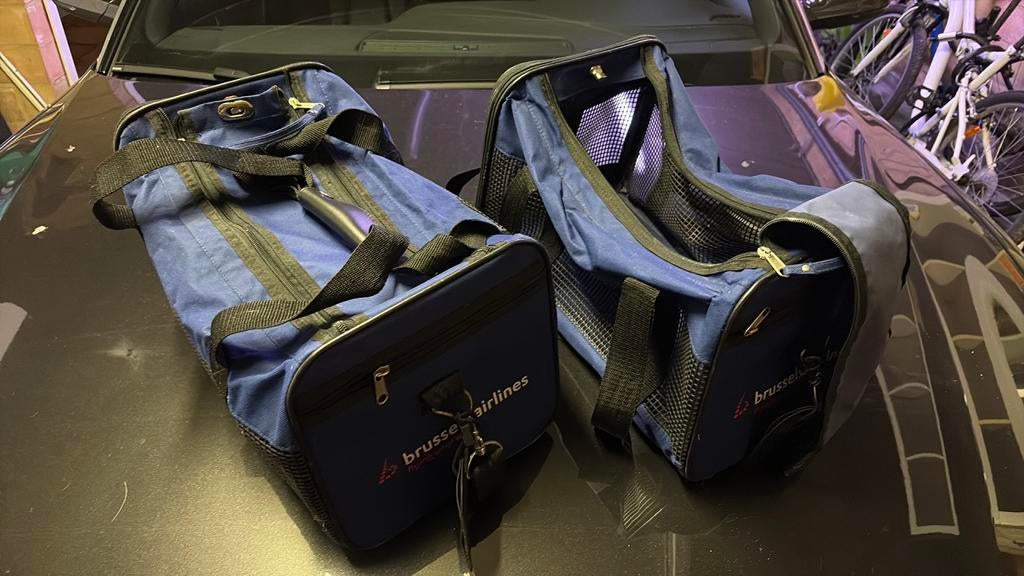 2 Sacs de voyage avion pour chien en cabine, Enlèvement, Utilisé