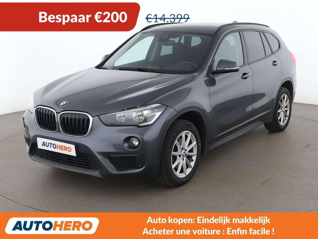 BMW X1 sDrive 18d Advantage (bj 2017), Auto's, Stof, SUV of Terreinwagen, Zilver of Grijs, Te koop