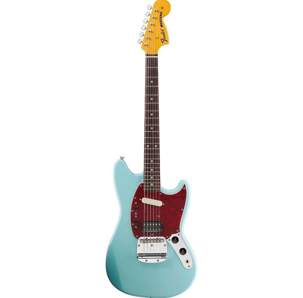 Je RECHERCHE Fender Mustang sonic blue Kurt Cobain Signature, Muziek en Instrumenten, Nieuw, Fender