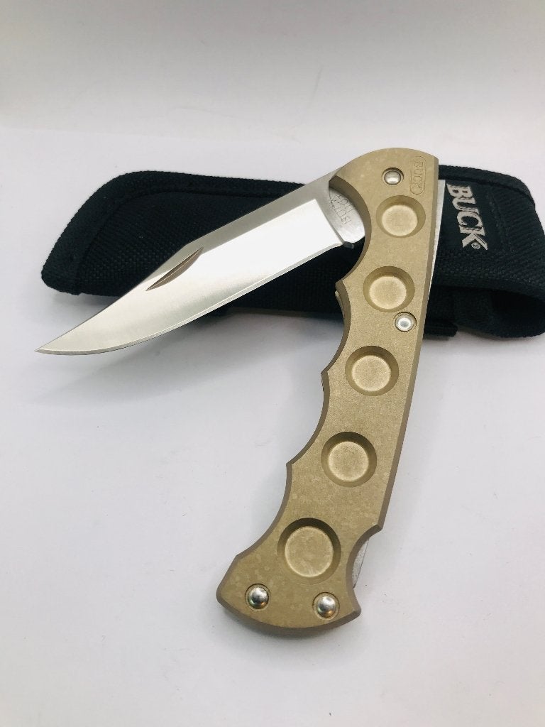 BUCK 560, cristal de titane, rare, pliable, chasse, 2003, Enlèvement ou Envoi, Comme neuf