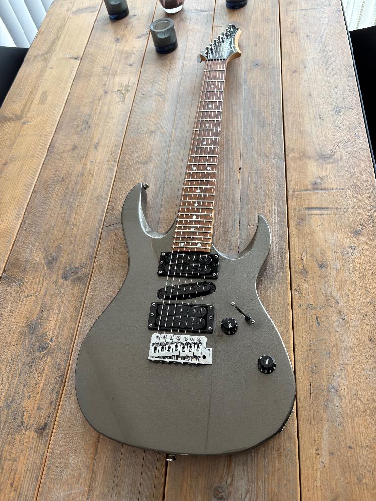 Washburn WG587 7-string (2001) – vintage - topstaat, Muziek en Instrumenten, Ophalen, Zo goed als nieuw, Solid body, Overige merken