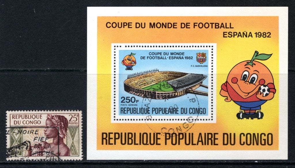 RÉPUBLIQUE DU CONGO (Brazzaville) Lot de timbres timbrés, Envoi, Autres pays, Affranchi