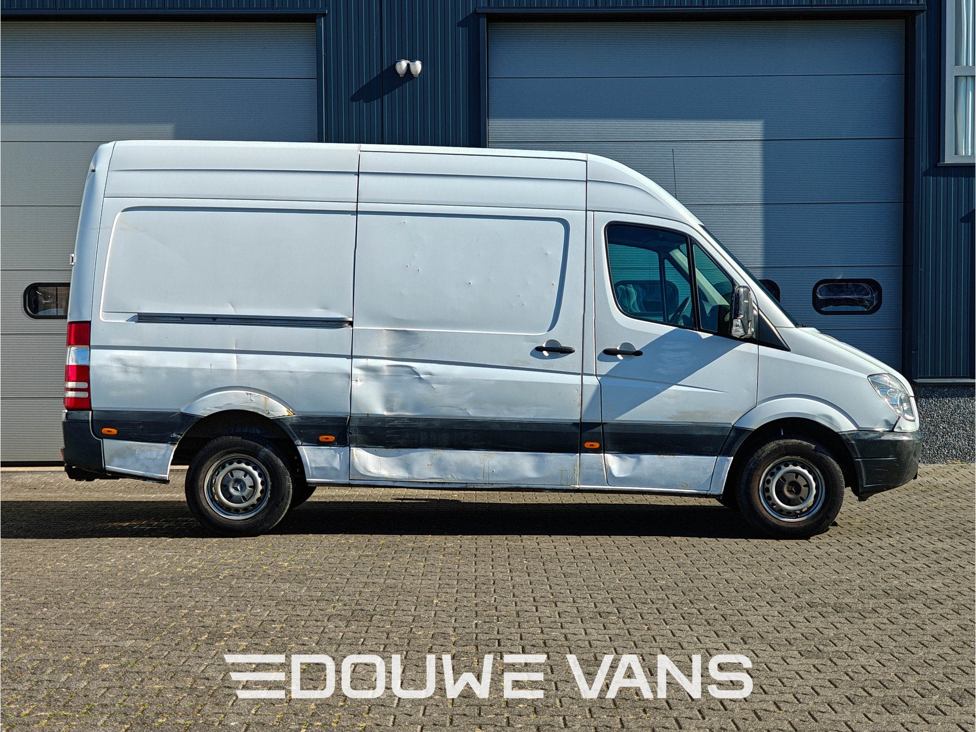 Mercedes-Benz Sprinter 313 L2H2 Trekhaak 2.8 t 3 Pers. Trekh, Auto's, Euro 5, Zwart, Wit, Mercedes-Benz