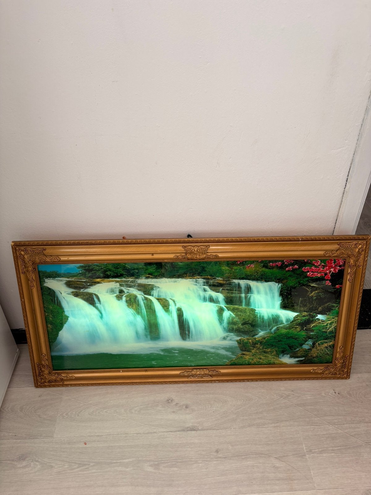 Peinture en cascade illuminée  — grand format, Enlèvement ou Envoi