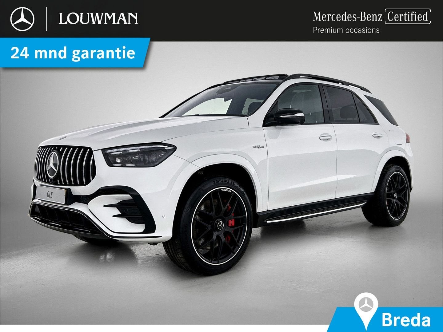 Mercedes-Benz GLE 53 AMG Mercedes-AMG Hybrid 4MATIC+ Alarm K, Auto's, Automaat, 32 g/km, Zwart, Wit