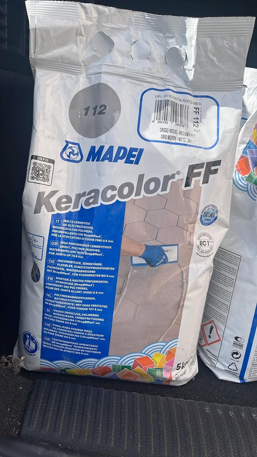 4 sac dd joint 112 mapei de 5kg, Bricolage & Construction, Enlèvement, Comme neuf