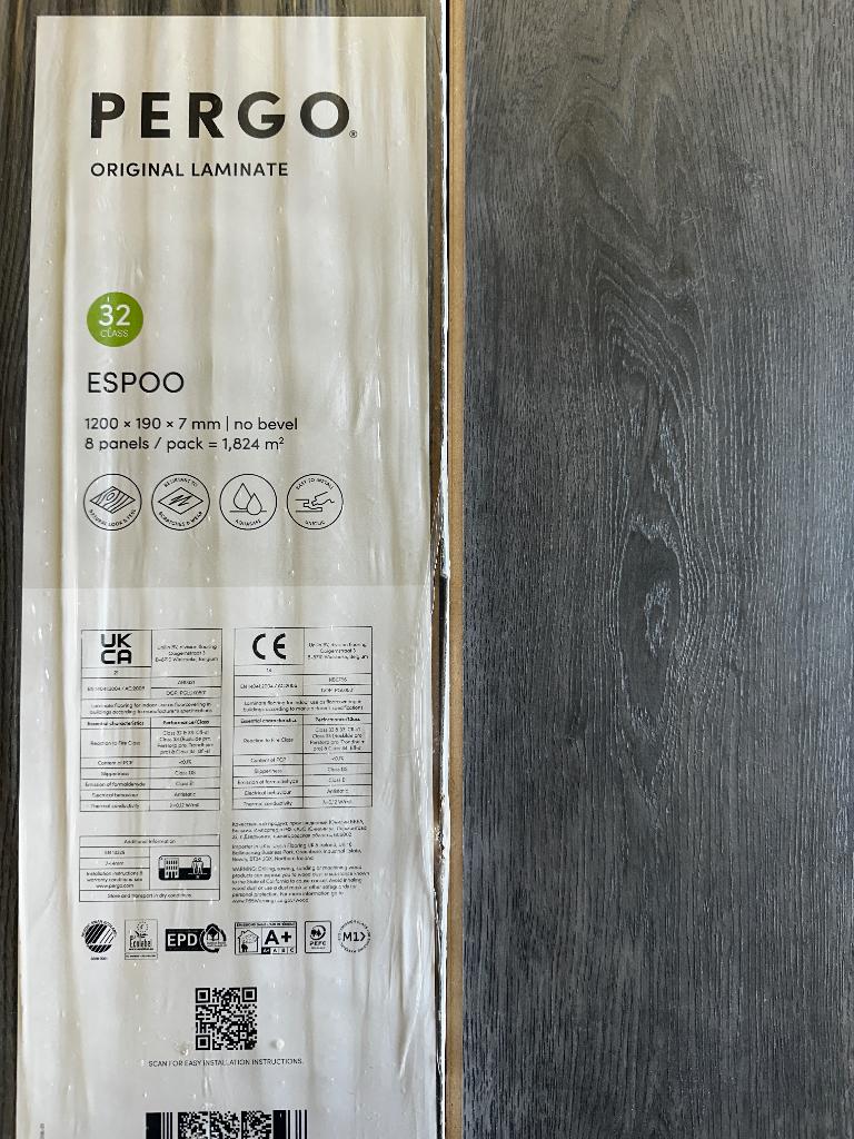 Pergo laminaat, Enlèvement, Neuf, Moins de 10 m², Aggloméré