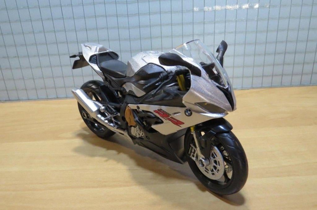BMW S1000RR zilv. 1:12, Enlèvement ou Envoi, Neuf, 1:9 à 1:12, Moteur