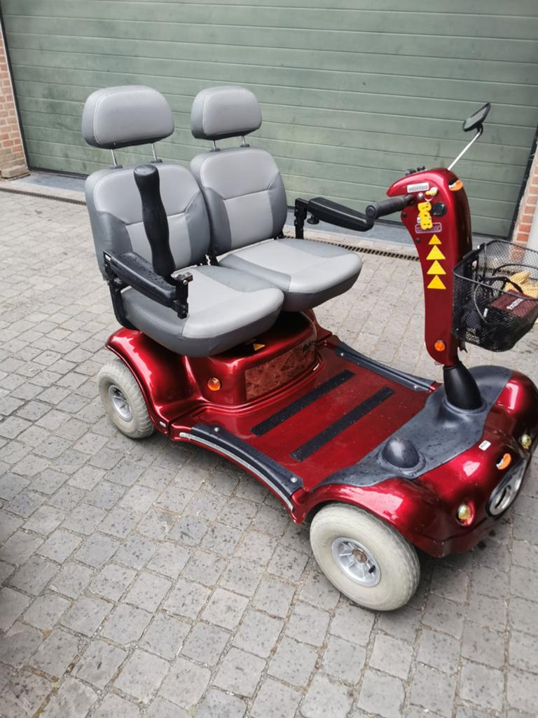 Elektrische twee personen Scootmobiel meer info 0488826971, Ophalen of Verzenden, Inklapbaar, Zo goed als nieuw