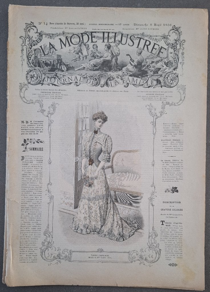 Exemplaire n 14 de La Mode Illustrée de 1906, Livres, Journaux & Revues, Enlèvement ou Envoi, Utilisé
