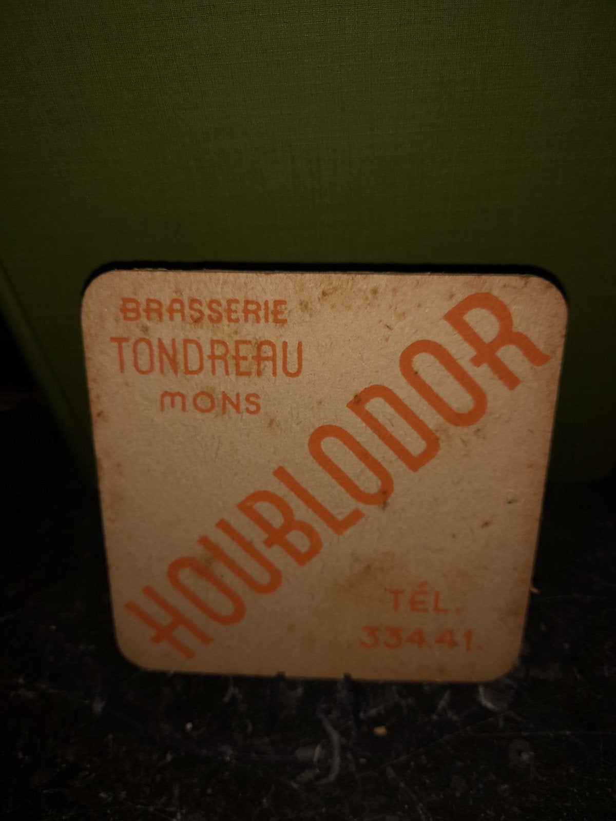 tapis à bière brasserie tondreau mons recto-verso, Enlèvement ou Envoi