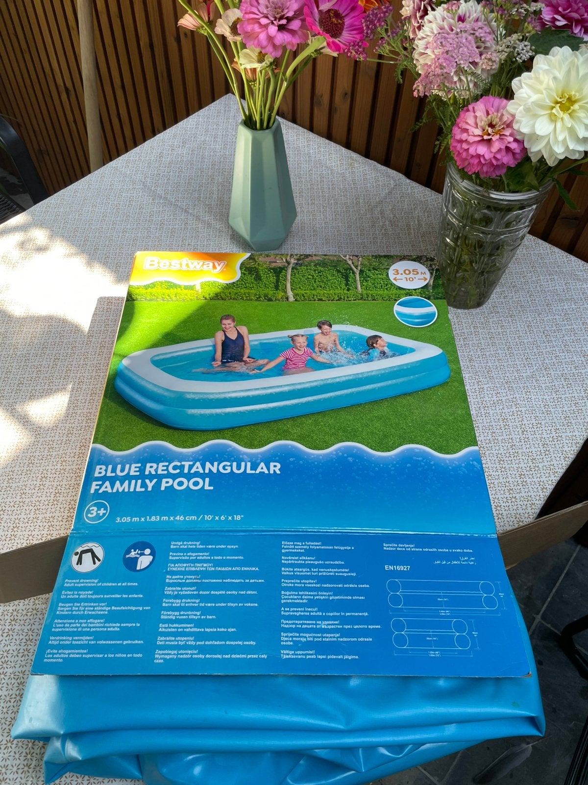 Bestway opblaasbaar zwemabd, Tuin en Terras, Ophalen, Zo goed als nieuw