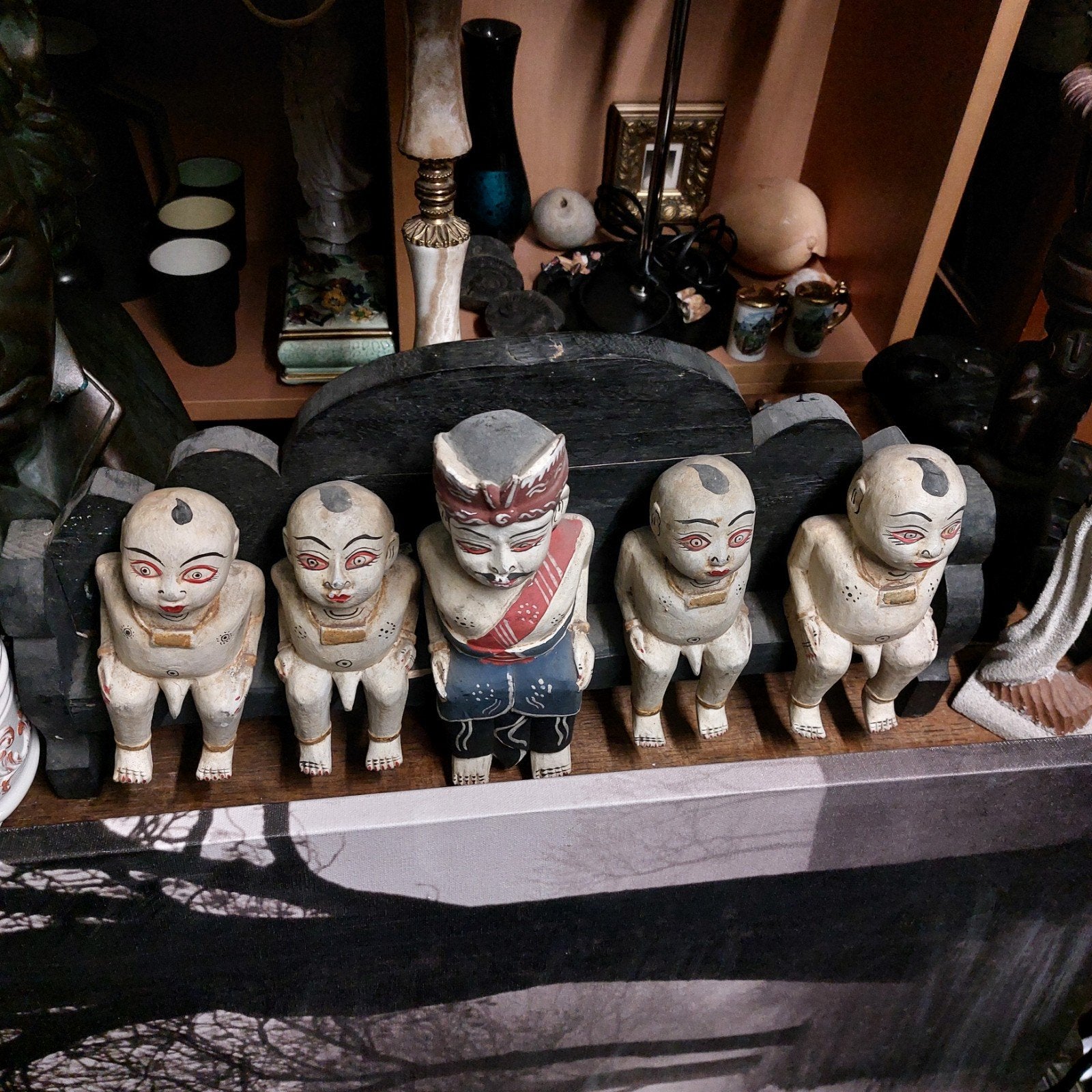 mooi antiek werk uit Indonesia, Antiquités & Art, Art | Sculptures & Bois, Enlèvement