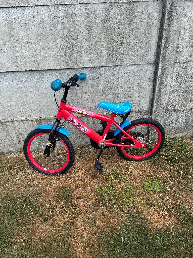 Fiets jongen 16inch, Fietsen en Brommers, Ophalen, Terugtraprem, Zijwieltjes, 16 tot 20 inch