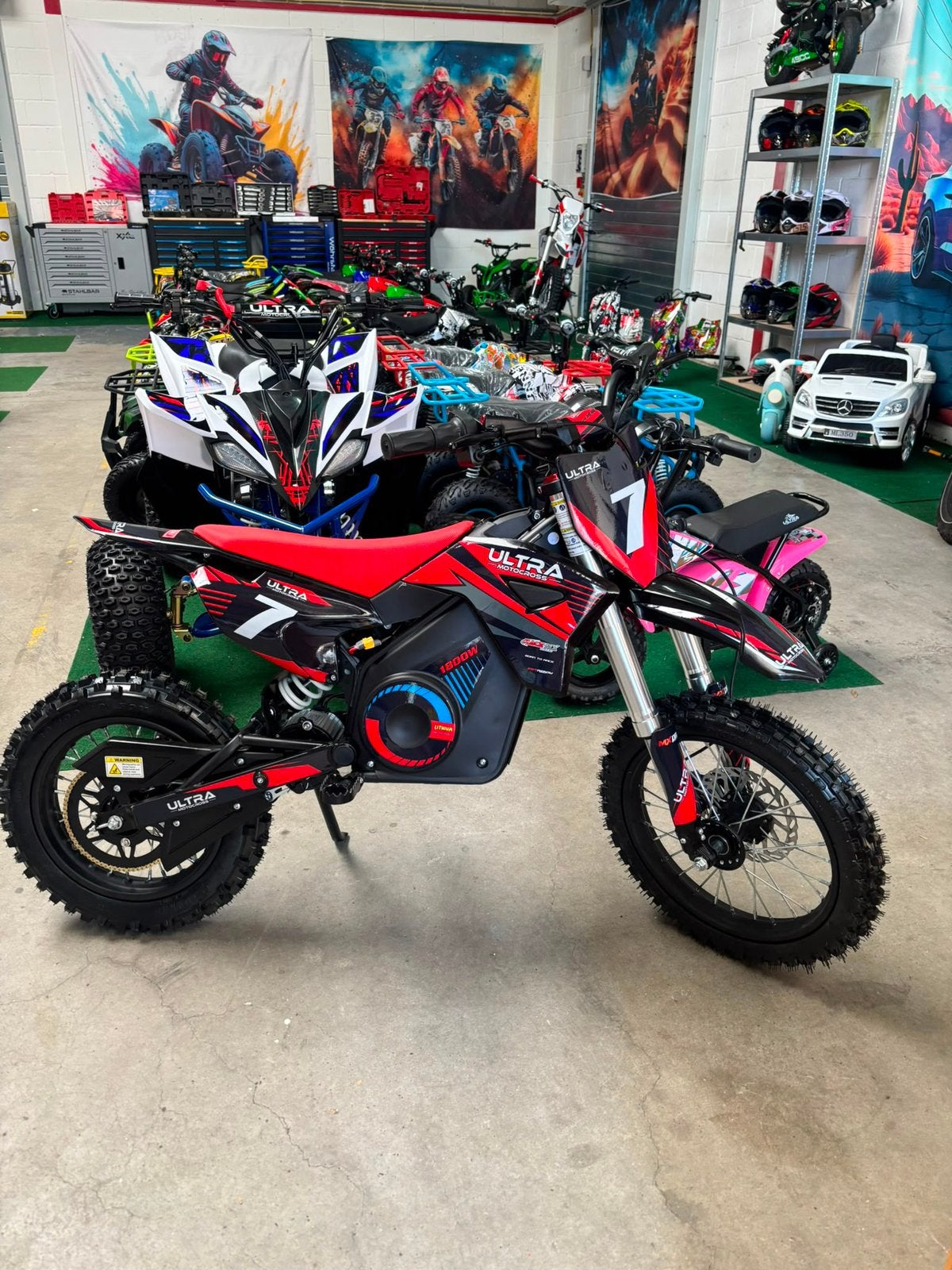 Nieuw Snelle Crosser Rood Elektrisch 65km/h 1800W 48V, Ophalen of Verzenden, Nieuw