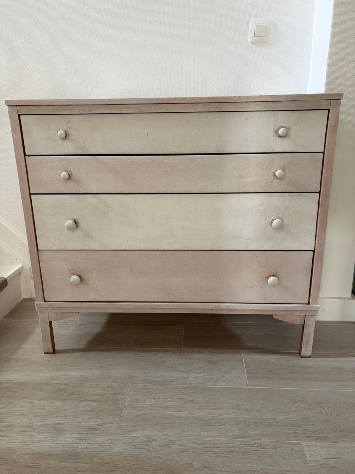 Volhouten kastje, 3 ou 4 tiroirs, 25 à 50 cm, Jaren 90, Moins de 100 cm