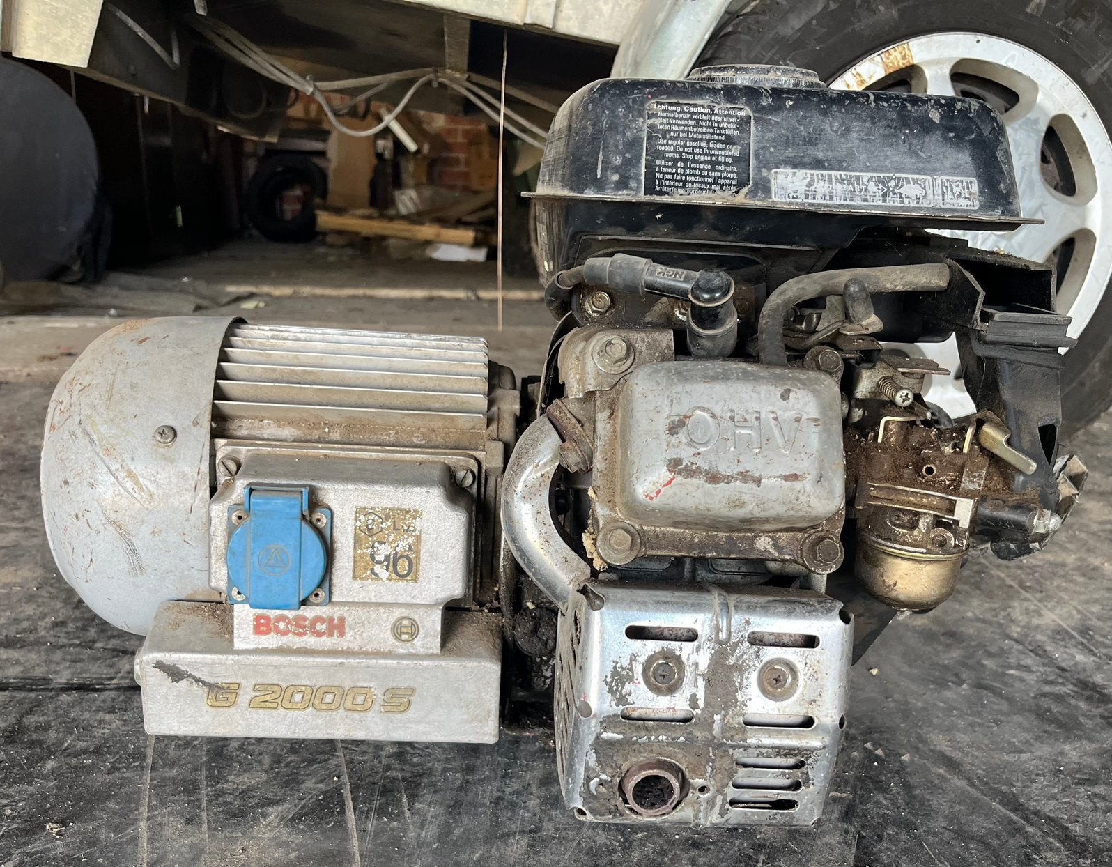 Bosch g2000s stroomgroep, Ophalen, Gebruikt, Benzine