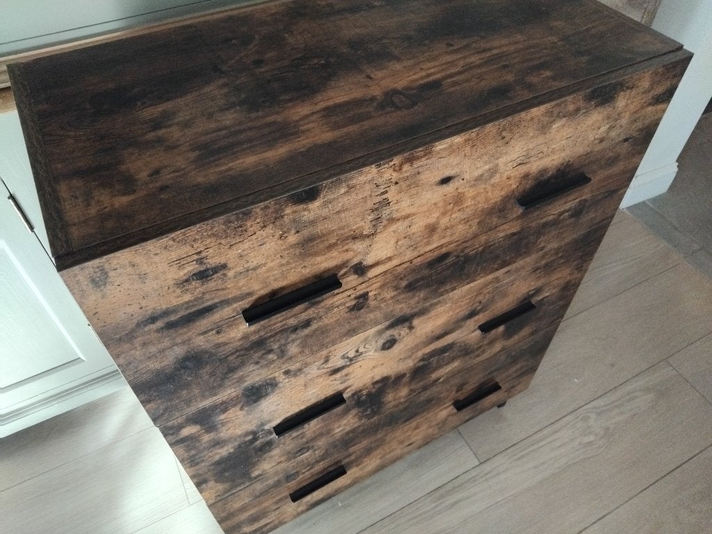 ladekast + 2 deurskast + salontafel alles in oud hout nieuw, Huis en Inrichting, Kasten | Ladekasten, Ophalen, Nieuw