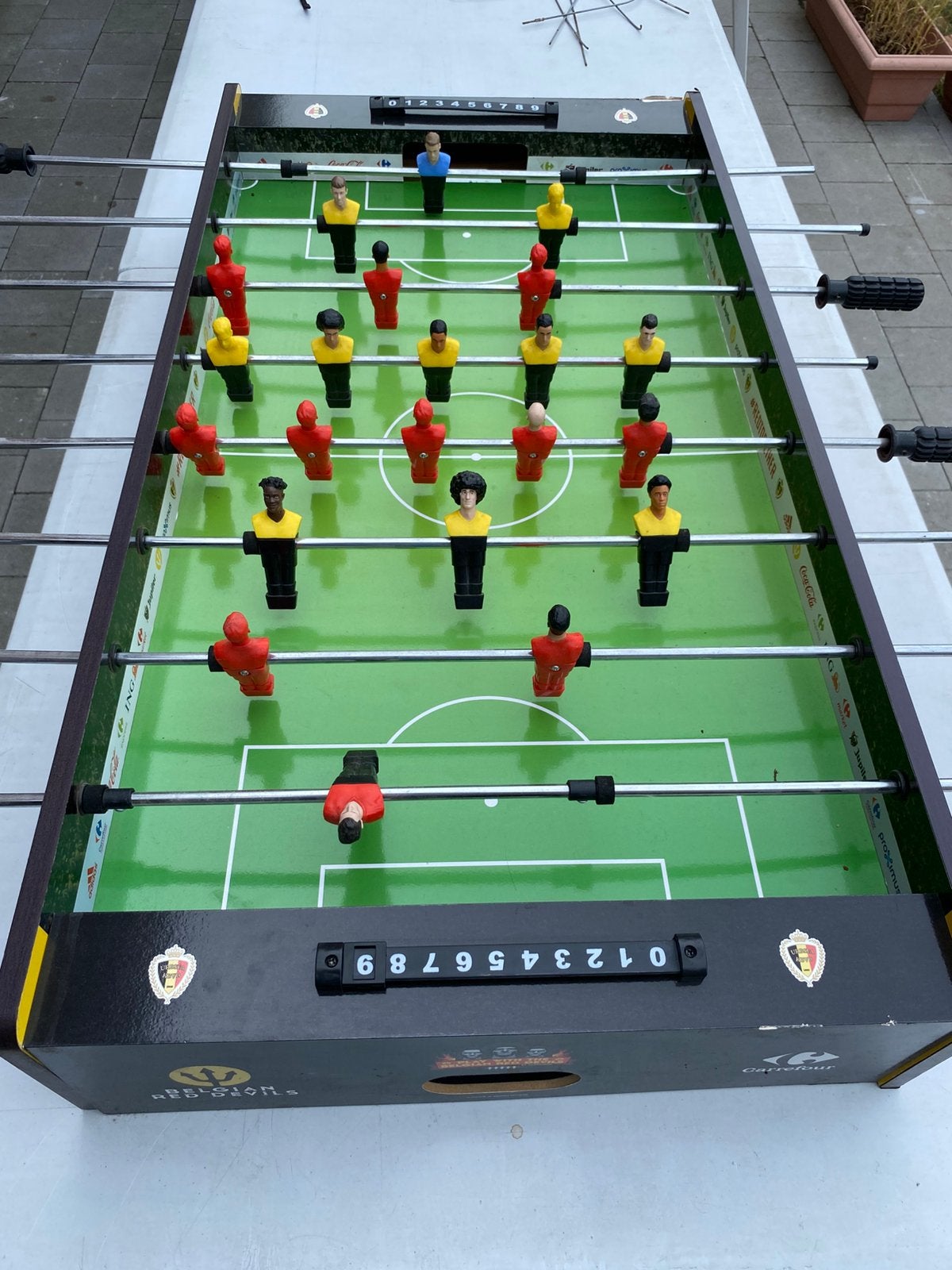 Carrefour red devils voetbaltafel, Kinderen en Baby's, Speelgoed | Voetbaltafels, Ophalen, Zo goed als nieuw