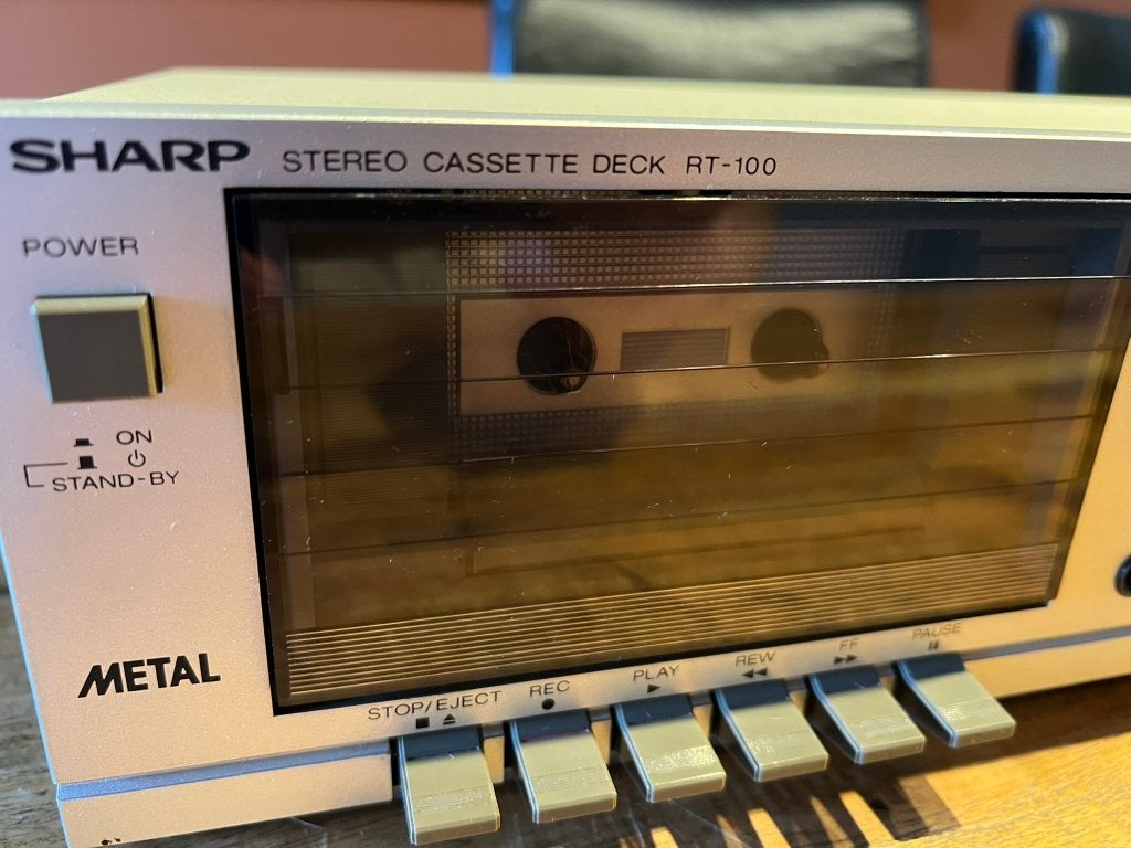 Sharp cassettedeck RT-100H, TV, Hi-fi & Vidéo, Enlèvement ou Envoi, Simple, Autres marques, Tape counter