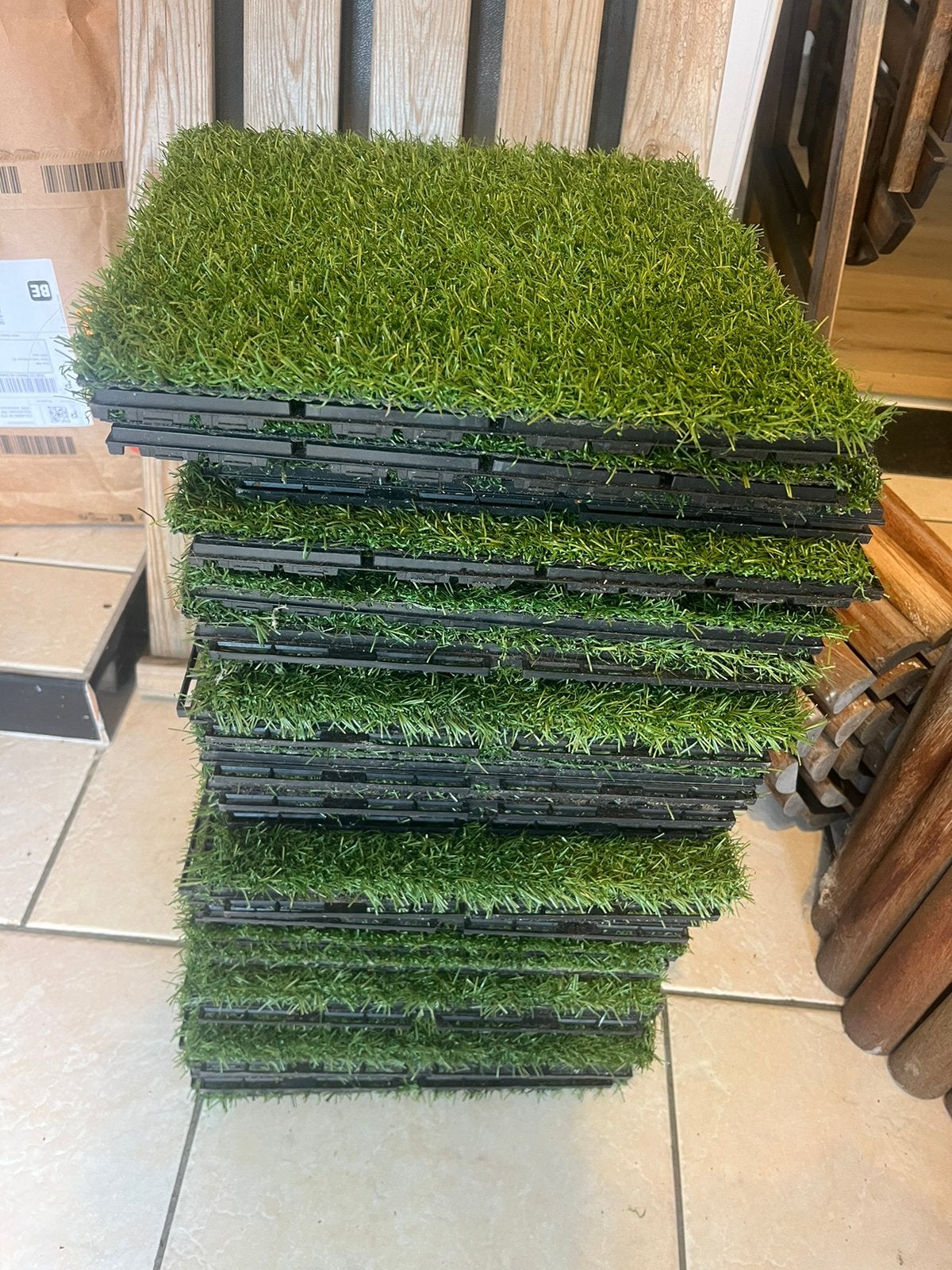 Ikea Runnen kunstgras vlonder, Tuin en Terras, Gras en Kunstgras, Ophalen, Gebruikt, Kunstgras