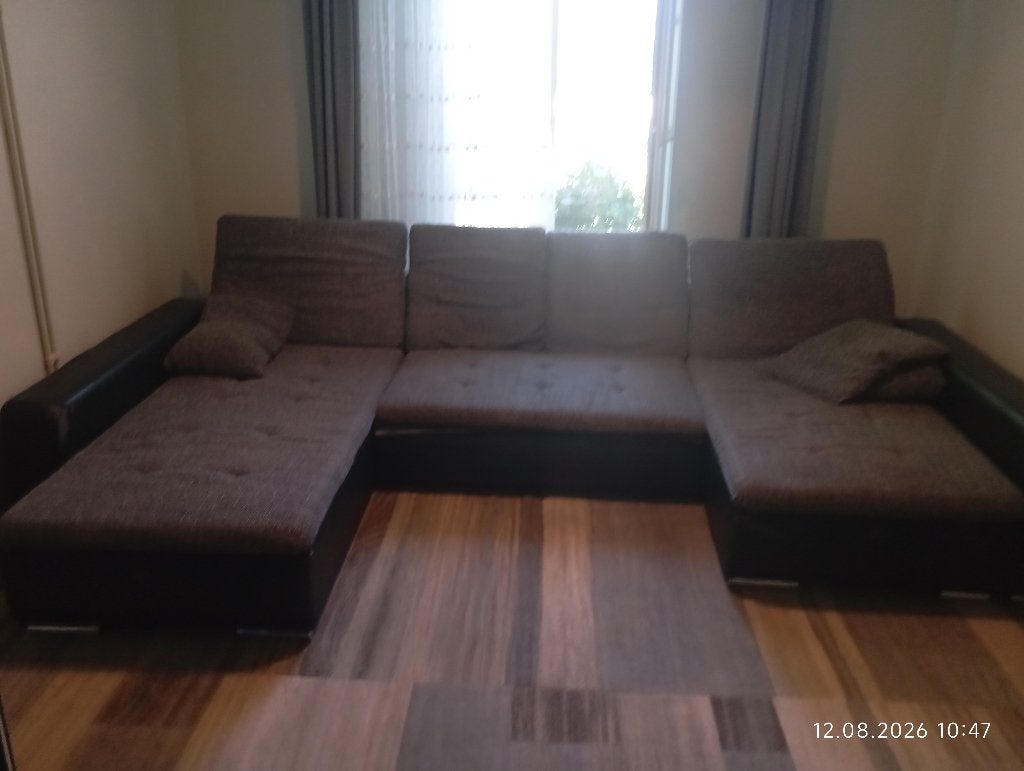 Donne un canapé 3 places – GRATUIT, Ophalen, Gebruikt, Hoekbank, 300 cm of meer