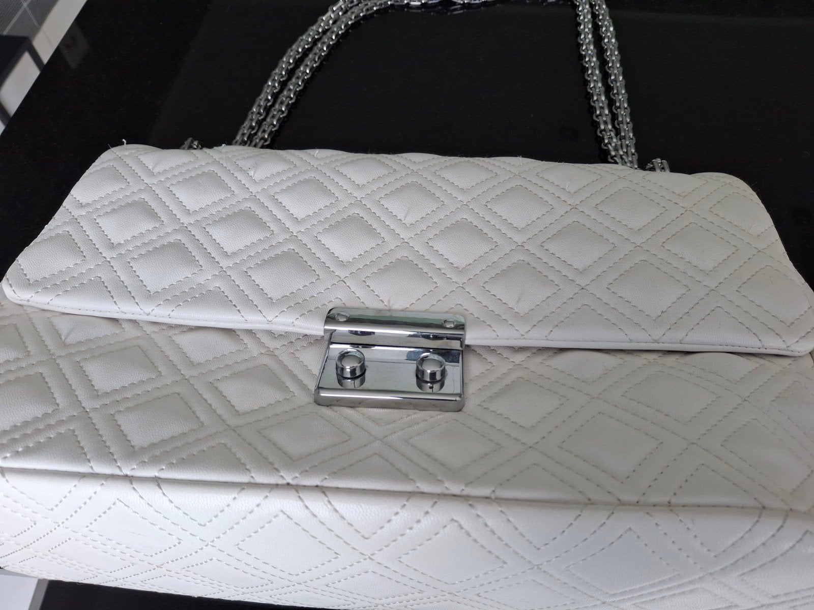Witte handtas, Handtassen en Accessoires, Tassen | Reistassen en Weekendtassen, Ophalen