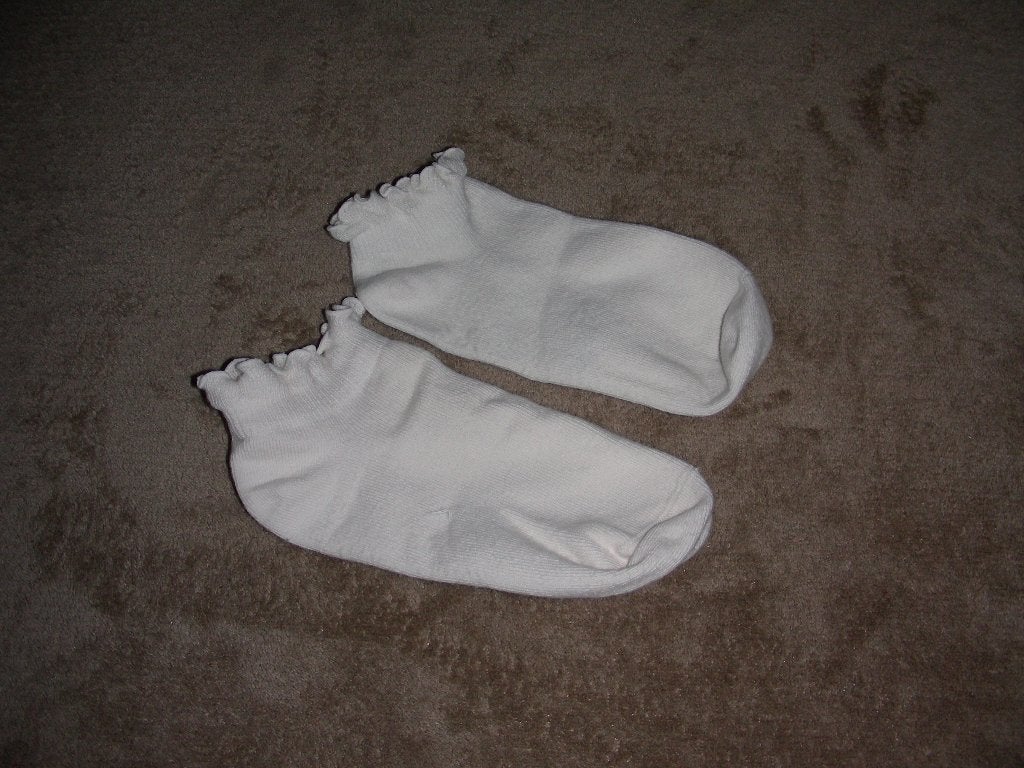 1 paar ecru kousen, Maat 31-34, Kinderen en Baby's, Kinderkleding | Schoenen en Sokken, Meisje, Ophalen of Verzenden, Zo goed als nieuw