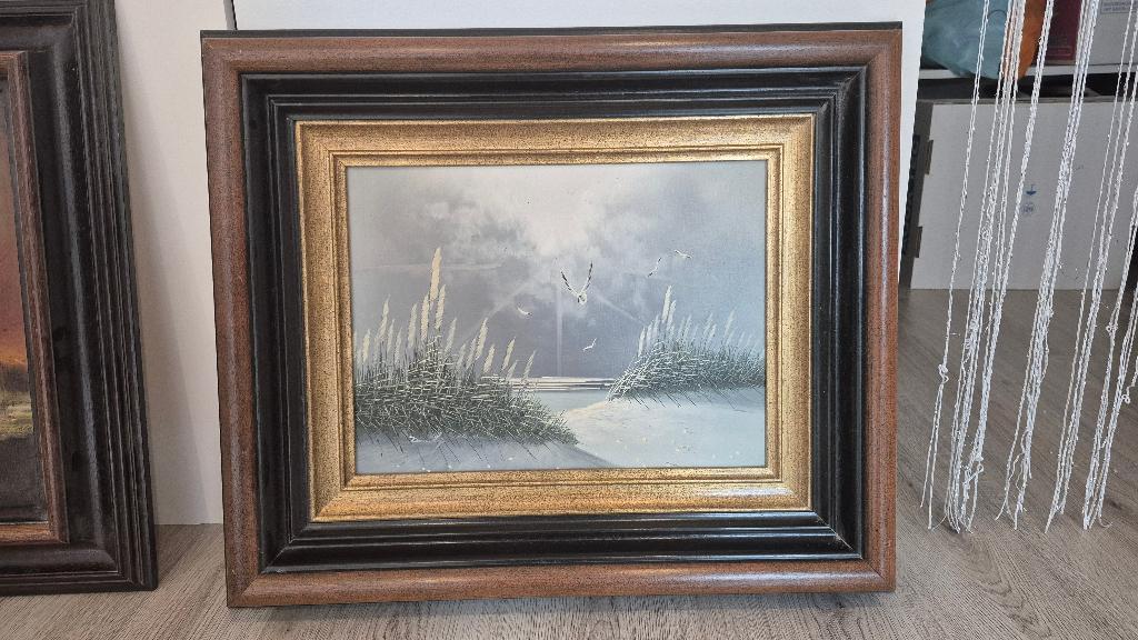 Schilderij zee en duinen, van onbekende meester, Enlèvement