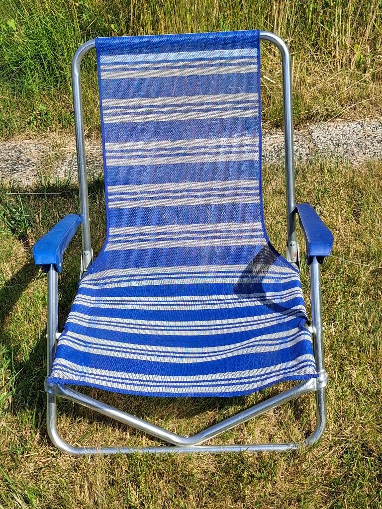Stevige compacte strandstoel (x2), Enlèvement, Comme neuf, Chaise de camping