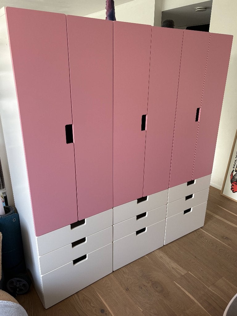 3x Ikea kast roze Stuva 60cm x 51cm x 193cm, Ophalen, Gebruikt