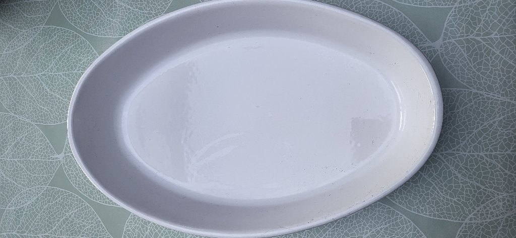 Ovalen ovenschotel, Ophalen of Verzenden, Zo goed als nieuw, Aardewerk, Schaal of Schalen