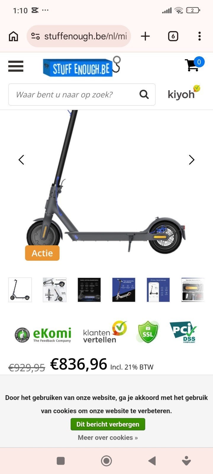 step tekoop e3 mi, Fietsen en Brommers, Steps, Ophalen