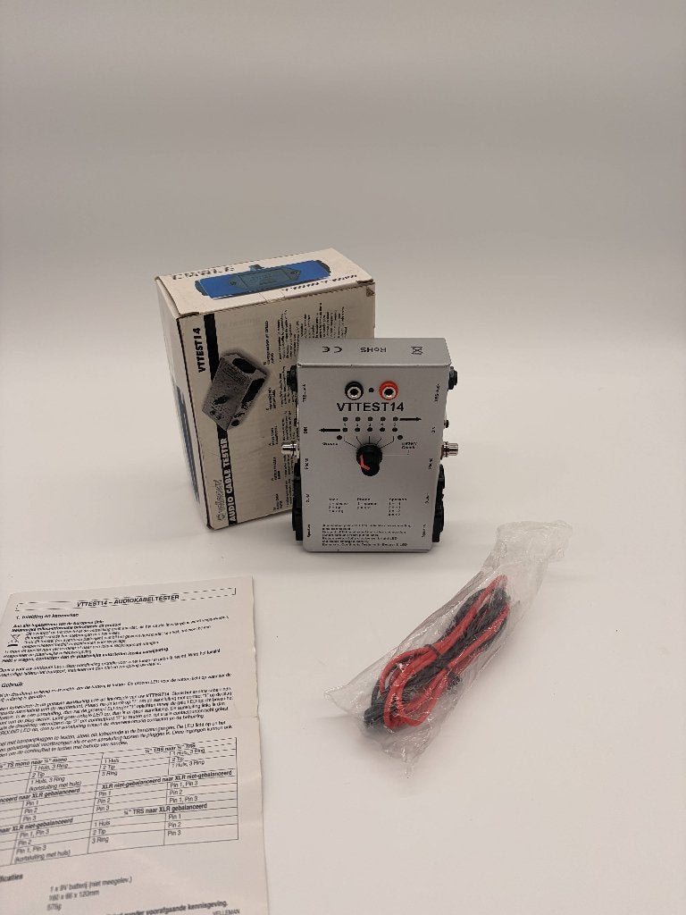 Velleman VTTEST14 audiokabeltester, Ophalen of Verzenden