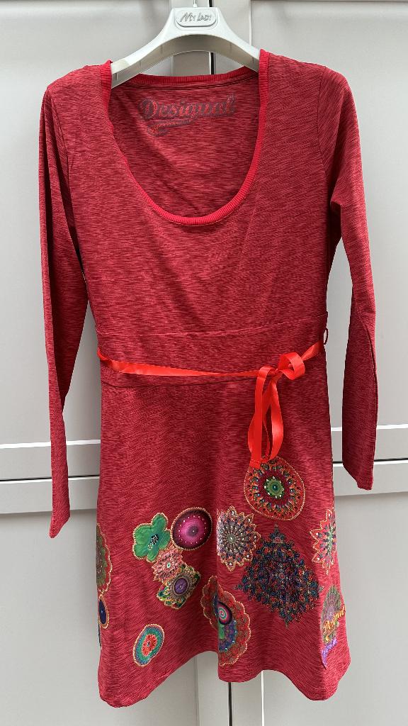 Jurk Desigual rood XL, Kleding | Dames, Maat 46/48 (XL) of groter, Ophalen of Verzenden, Zo goed als nieuw, Desigual