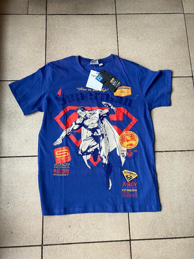Nieuw Blauw T shirt ' Superman ' - maat 170 / 176, Enfants & Bébés, Vêtements enfant | Taille 170, Enlèvement ou Envoi, Neuf, Garçon
