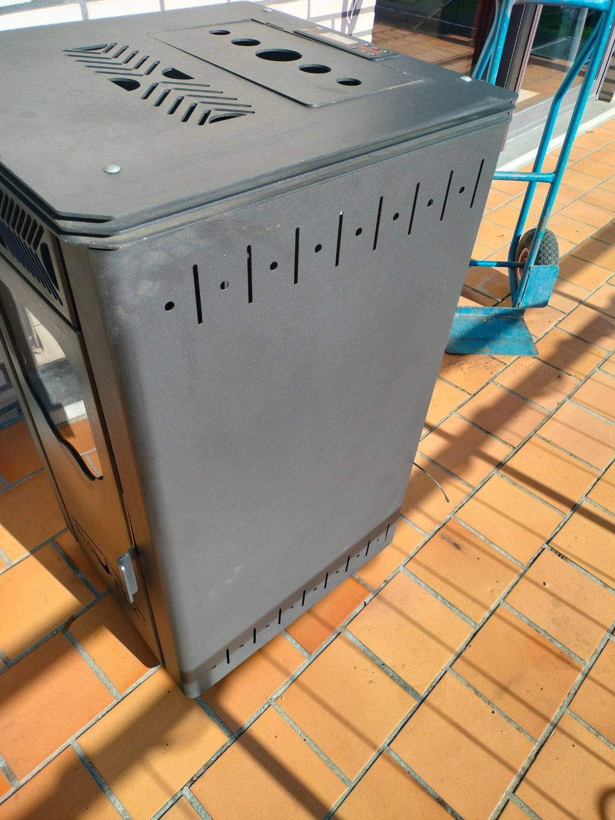 poêle pellet 8kw, Maison & Meubles, Enlèvement, Utilisé, Autres carburants, Poêle à granulés