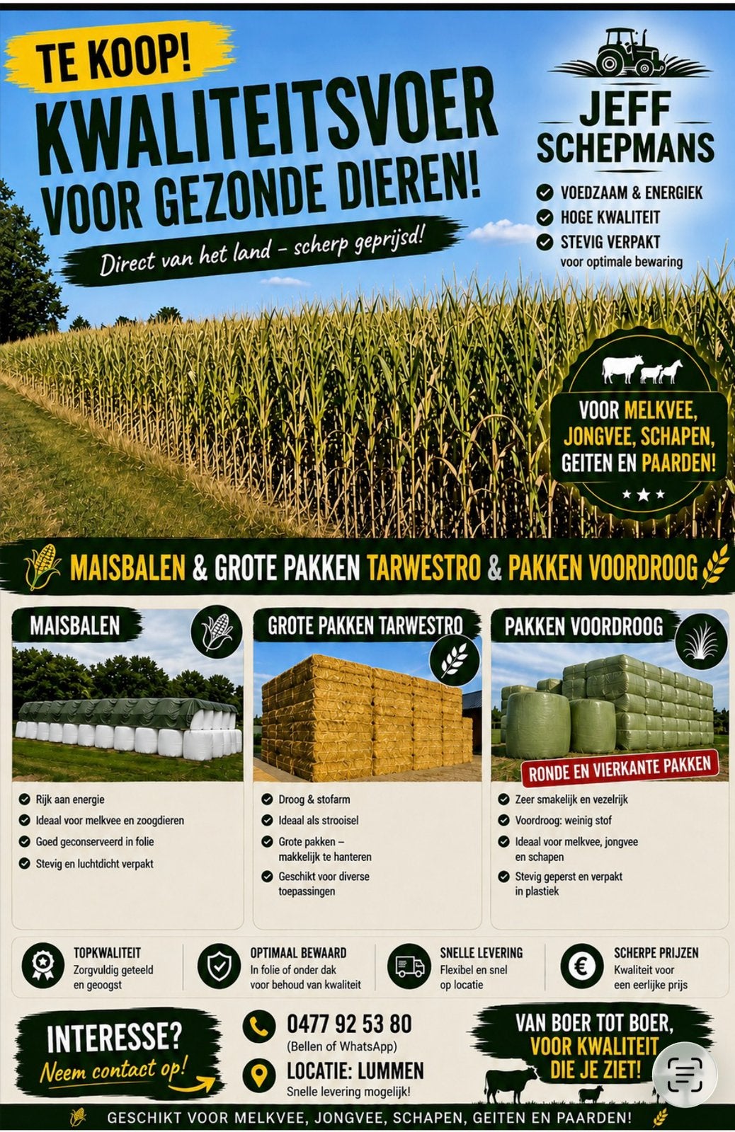 Maisbalen 2026 voordroog 2026, Dieren en Toebehoren, Ophalen