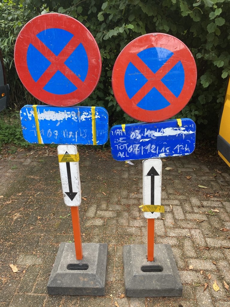 set parkeerverbod, Bricolage & Construction, Outillage | Outillage à main, Enlèvement, Utilisé, Autres types, Autres marques