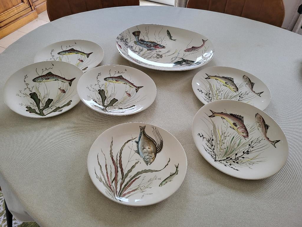 Johnson Bros vintage servies FISH, Enlèvement