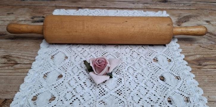 Vintage Deense houten deegroller, GOBEL, Ophalen of Verzenden