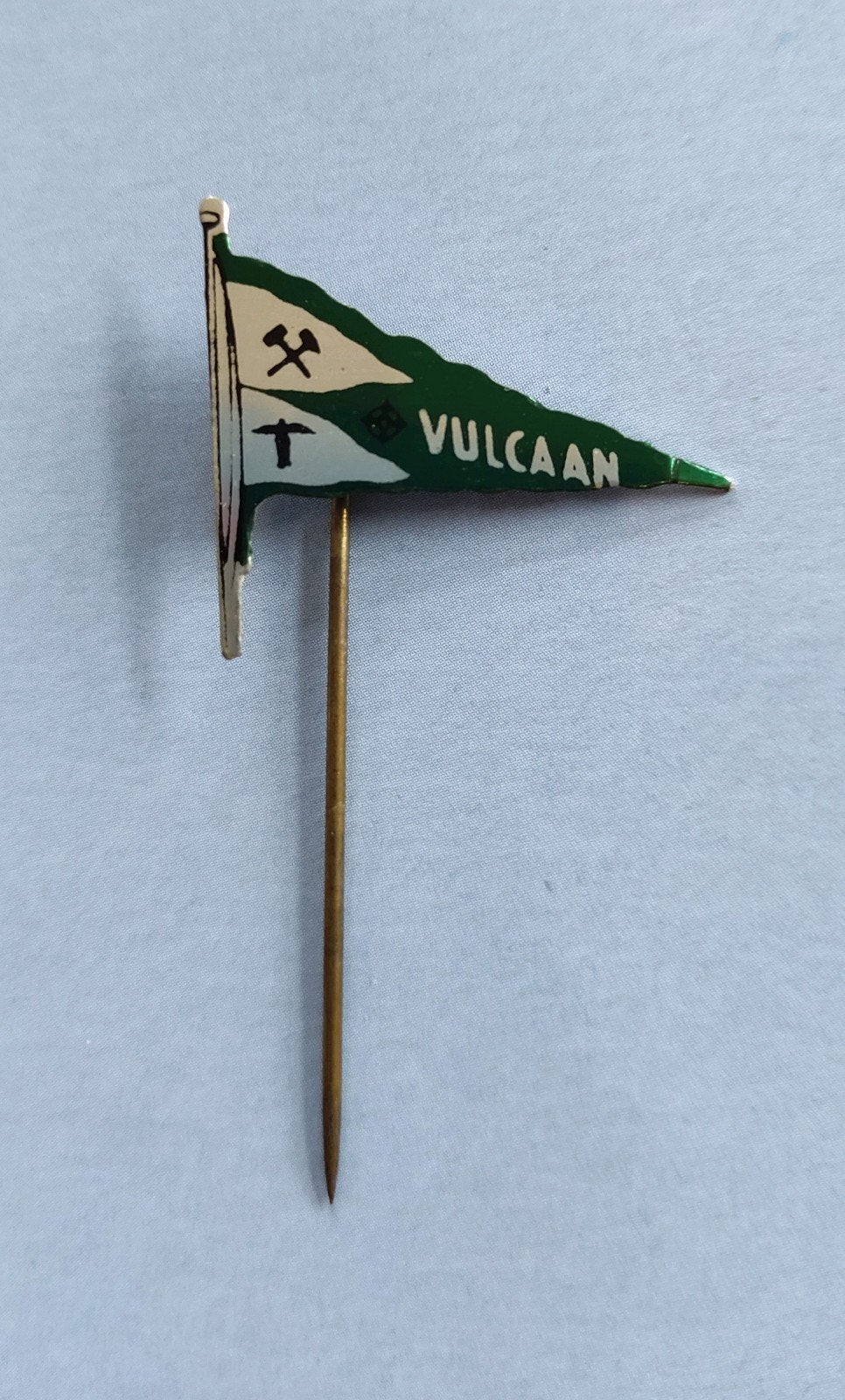 VULKAAN PETROLSTATION vintage speld, Ophalen of Verzenden