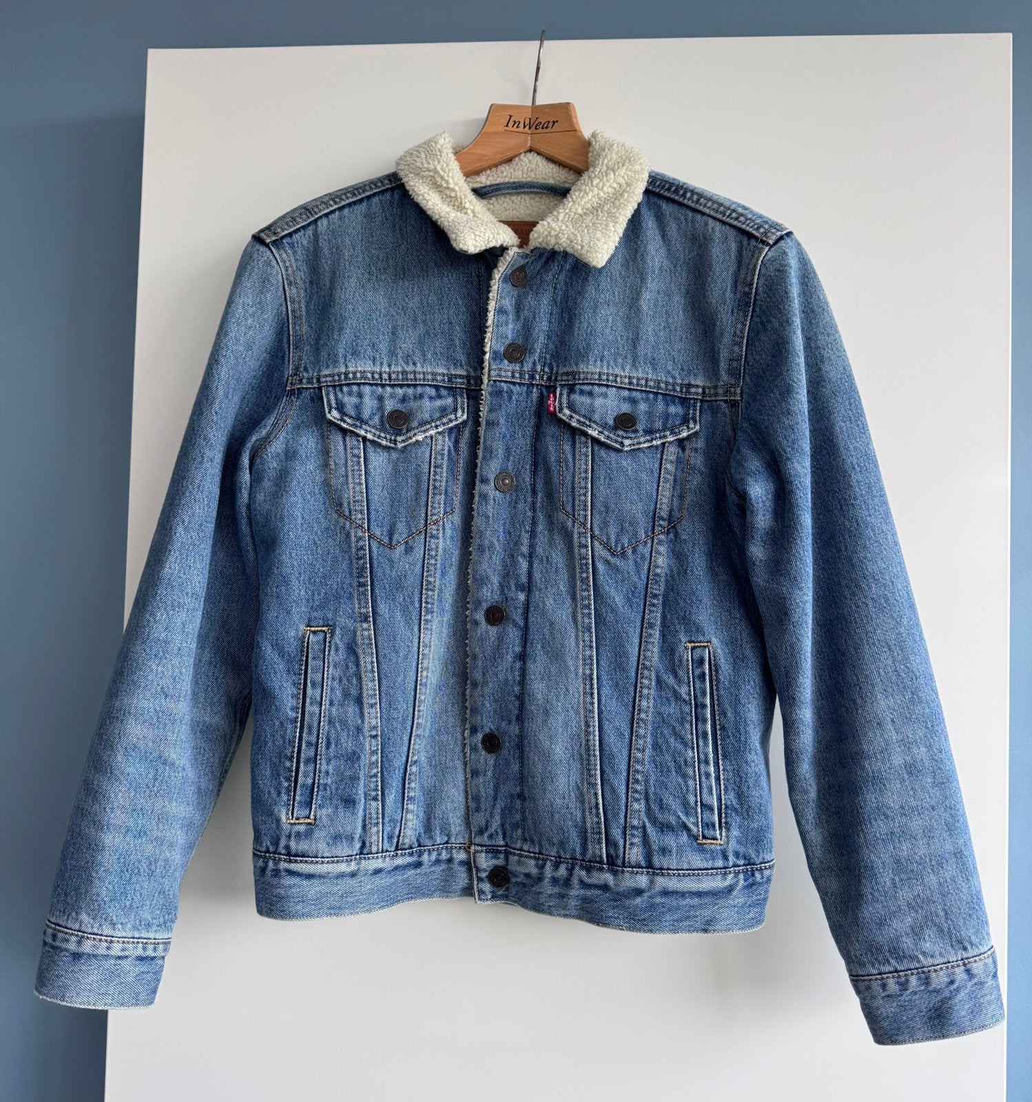 Levis winterjas maat S, Kleding | Dames, Ophalen of Verzenden, Zo goed als nieuw, Maat 36 (S), Blauw