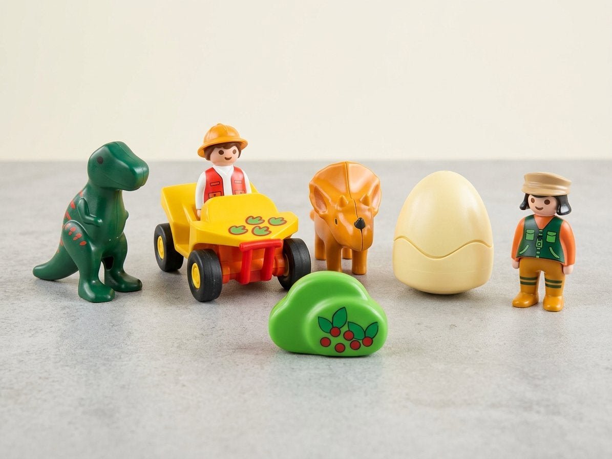 Playmobil 123 Explorateur dinosaures + Explorateur oeuf, Enlèvement, Utilisé