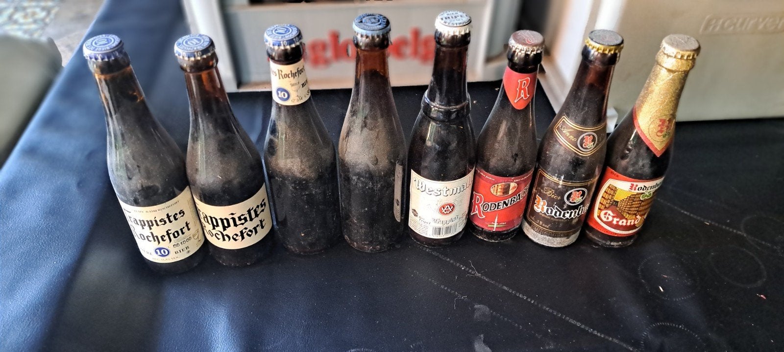 Oude bieren bierflessen trappist rodenbach, Collections, Enlèvement ou Envoi