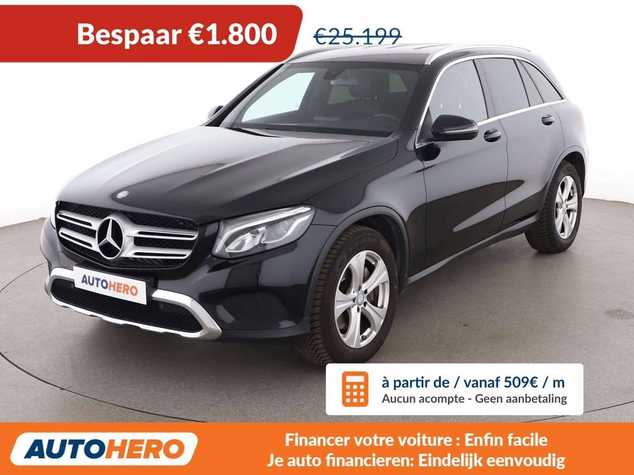Mercedes-Benz GLC 250 GLC 250 4Matic Exclusive (bj 2016), Auto's, Automaat, Gebruikt, Zwart, SUV of Terreinwagen