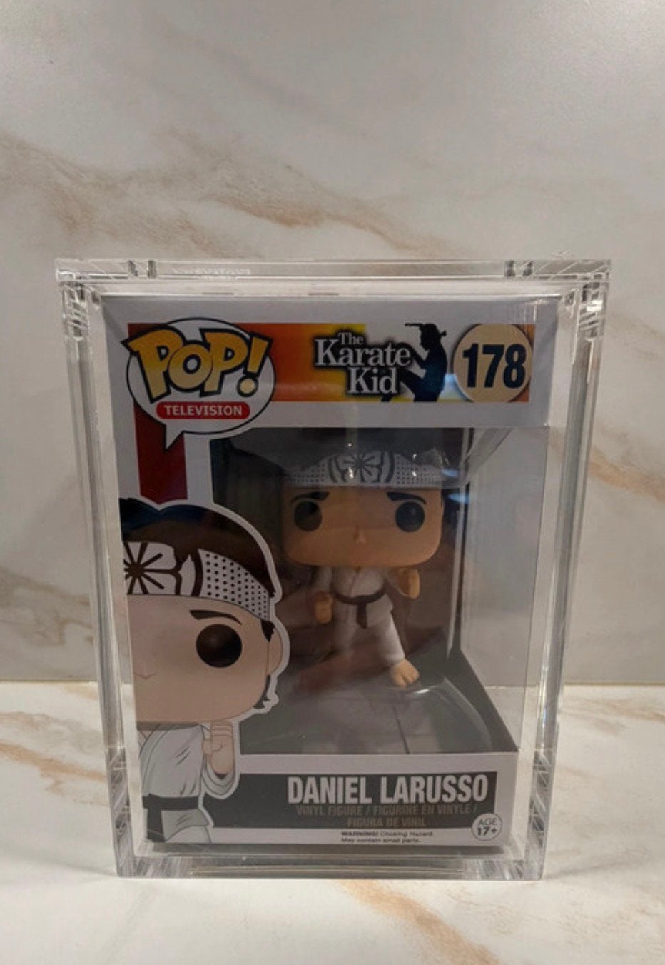 Funko Pop Daniel LaRusso #178 + Premium Protector, Enlèvement ou Envoi, Comme neuf