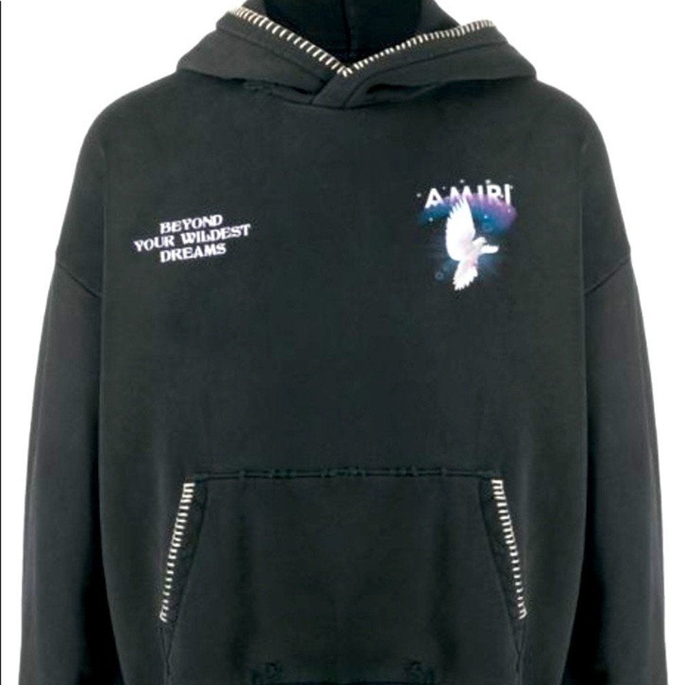 Chandail à capuchon AMIRI Beyond Your Wildest Dreams Dove, Neuf, Enlèvement ou Envoi, Amiri, Taille 48/50 (M)