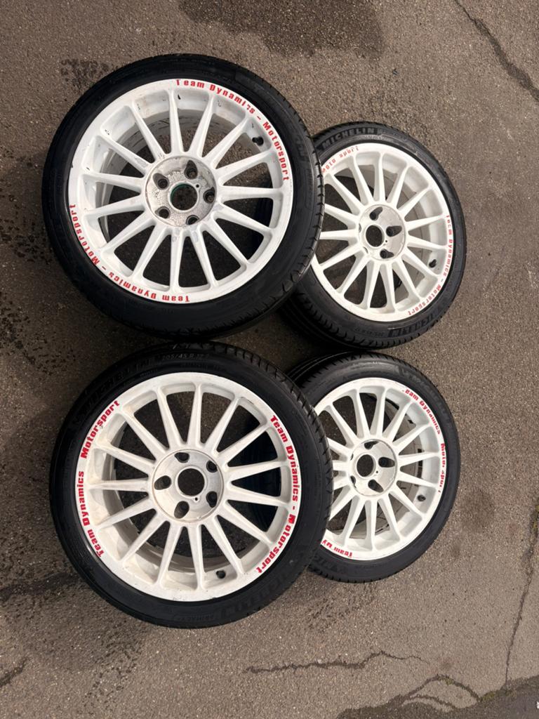 Jantes Team Dynamics 5x114.3 - 205/45/17 michelin, Pneus et Jantes, Véhicule de tourisme, Pneus été, 205 mm