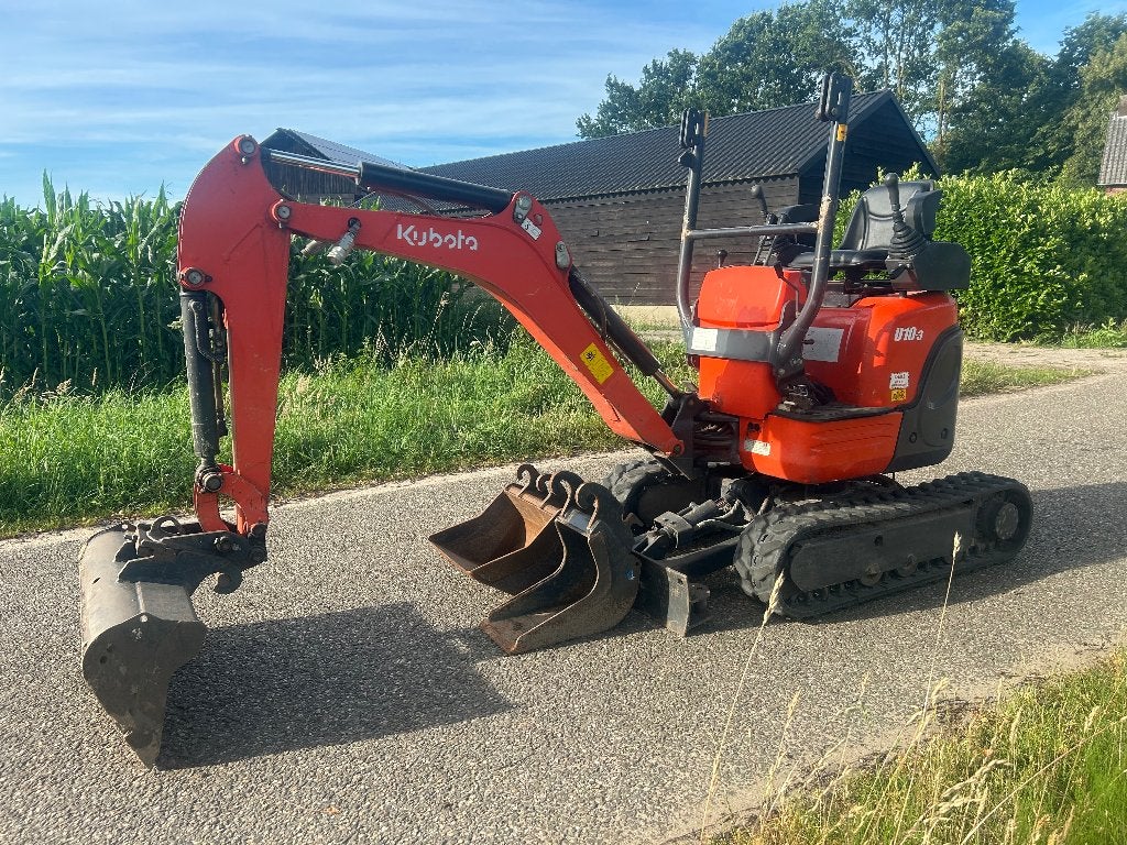Kubota u10-3 ergo, Enlèvement, Excavatrice